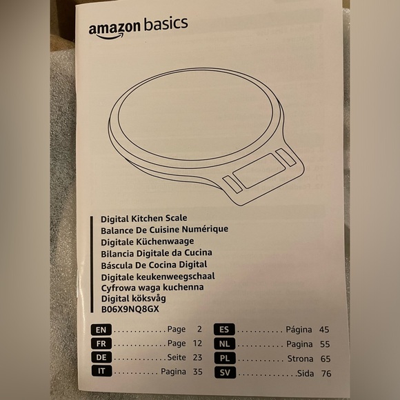 Amazon Basics Kitchen Scale - Picture 3 of 3
